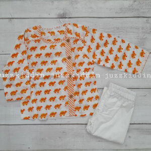 Orange Cotton Printed